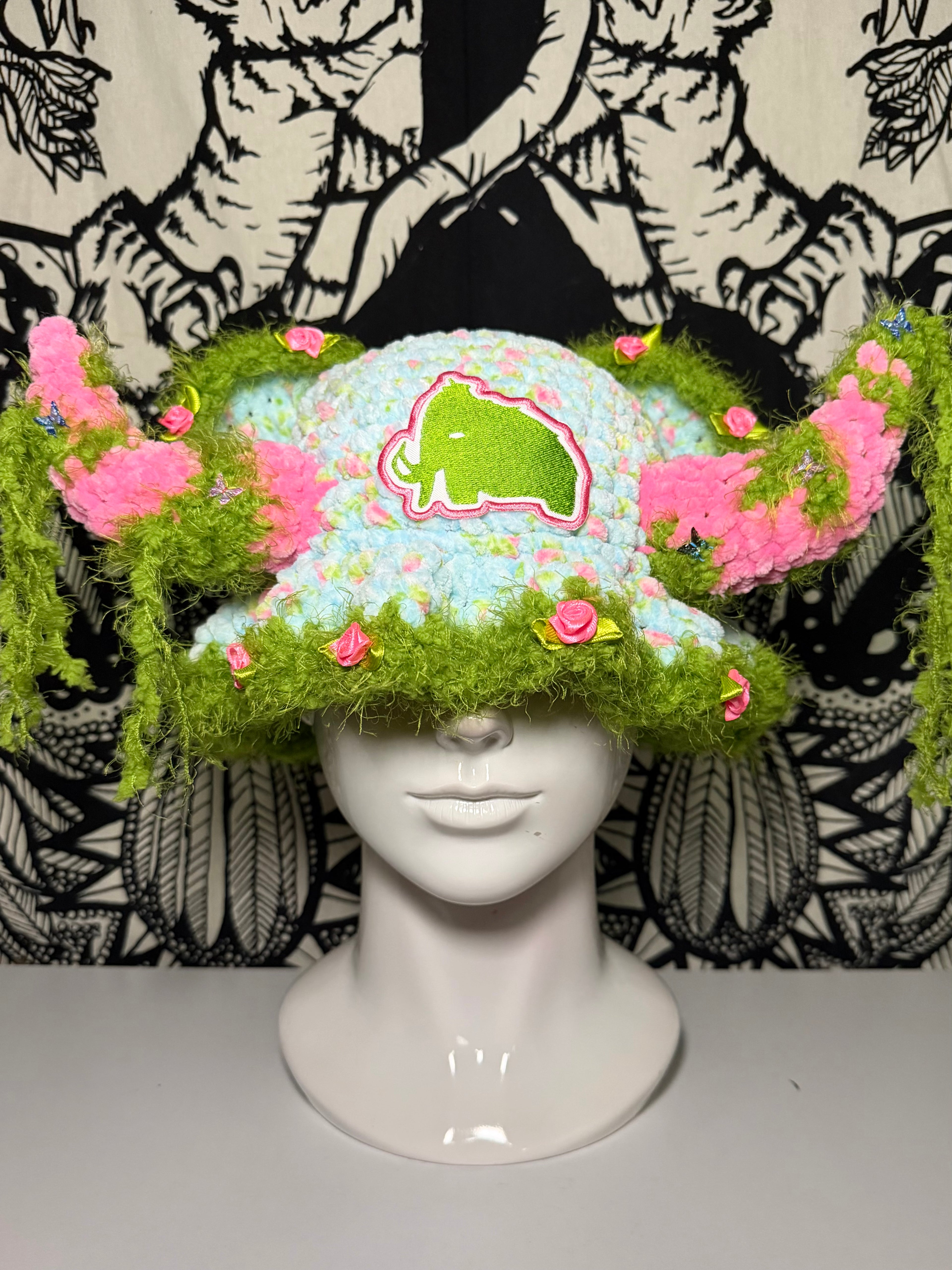 Floral Wooli Hat