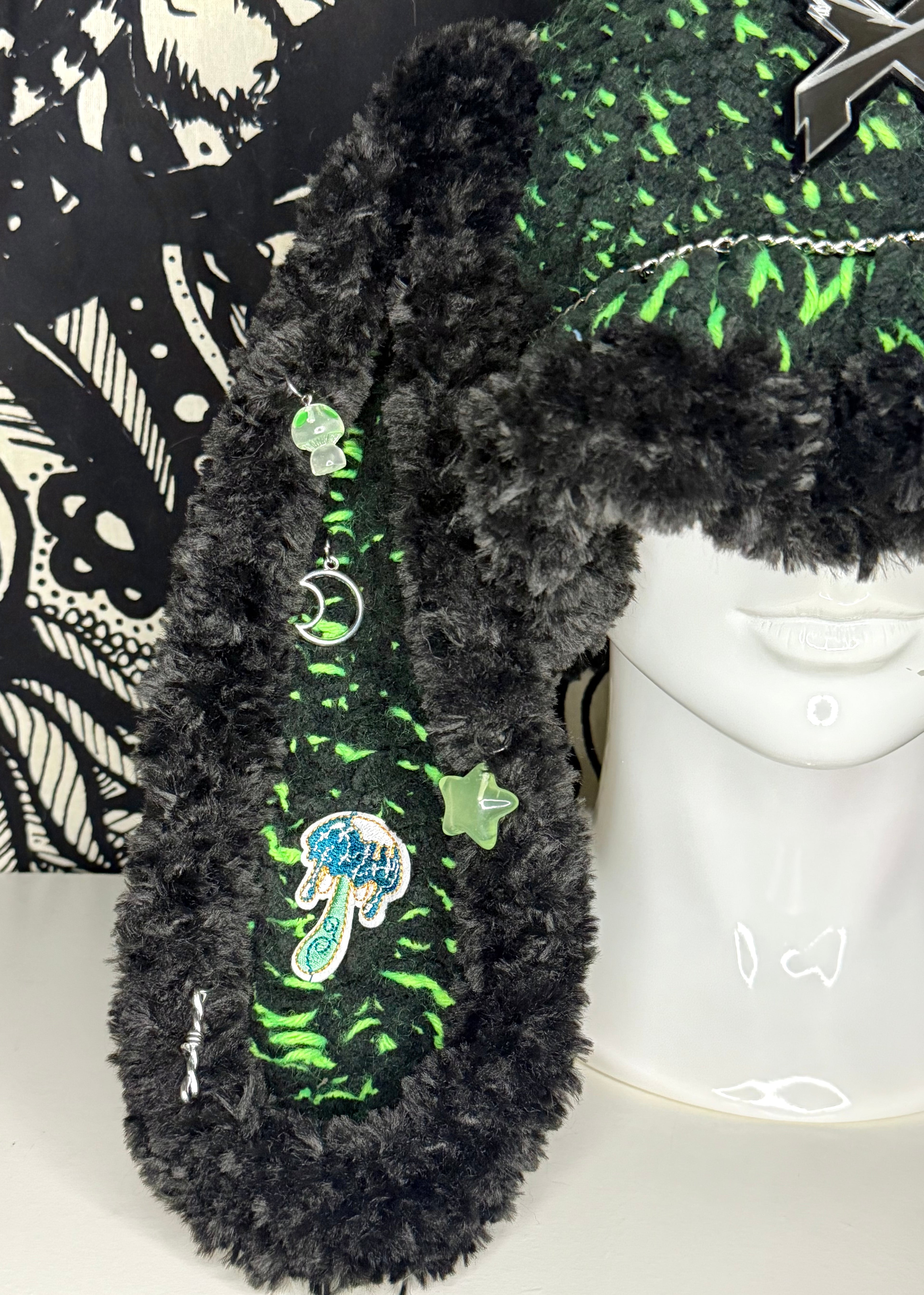 Excision Neon Black Bunny Bucket Hat