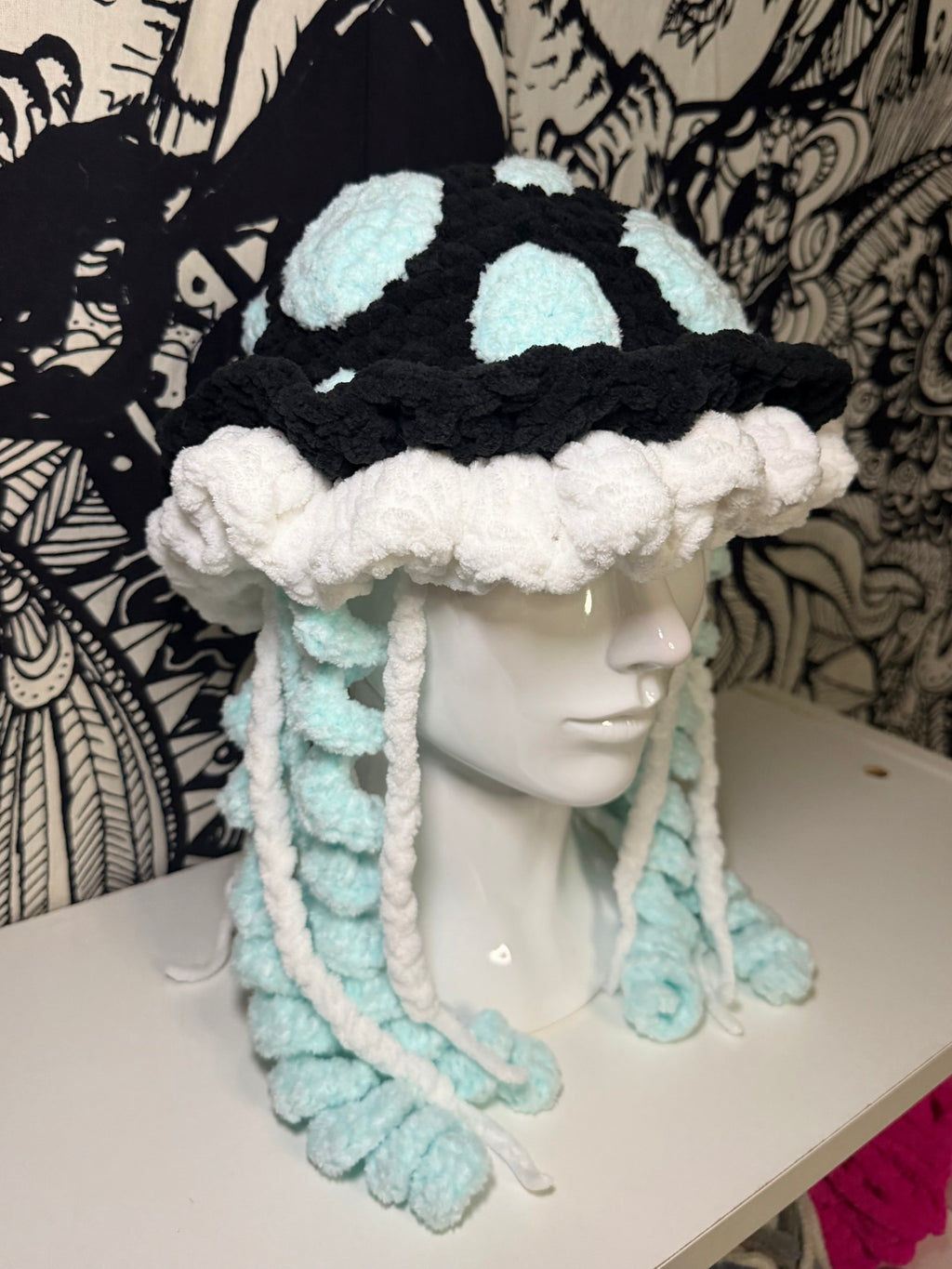 Glow in the Dark Mushy Jelly Hat