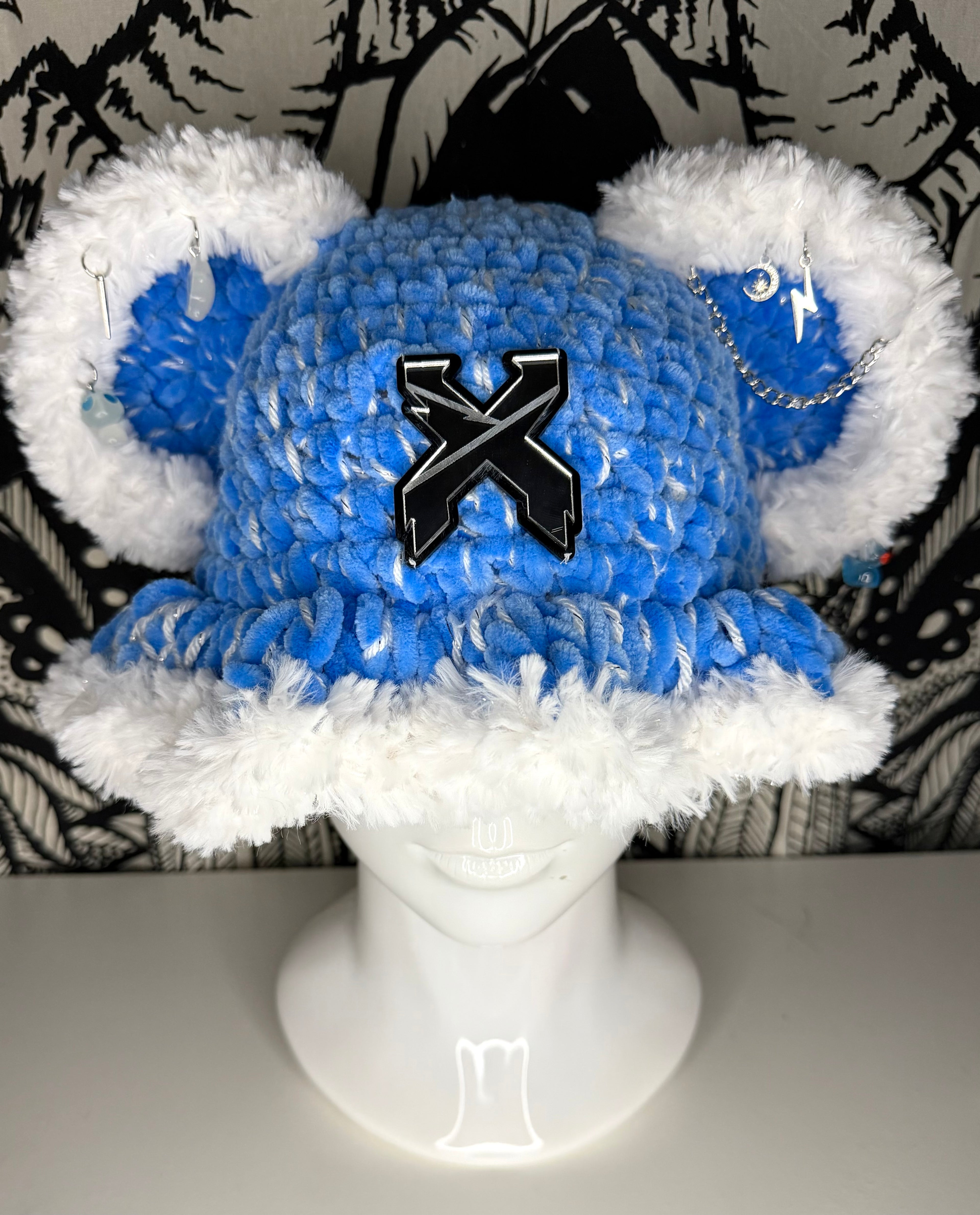 Excision Dreamy Blue Bear Bucket Hat