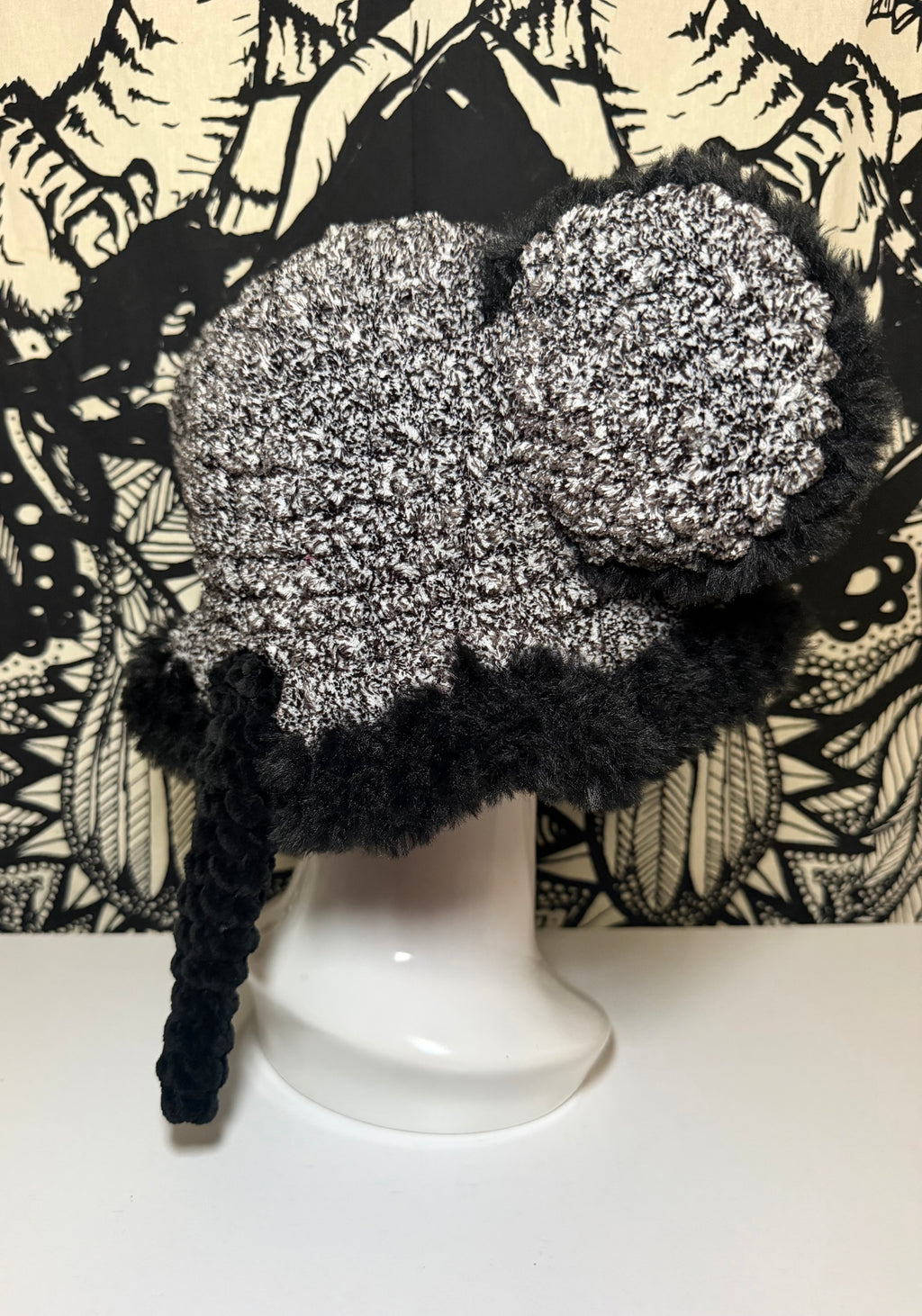 B/W Riddim Rat Hat (Larger Size)