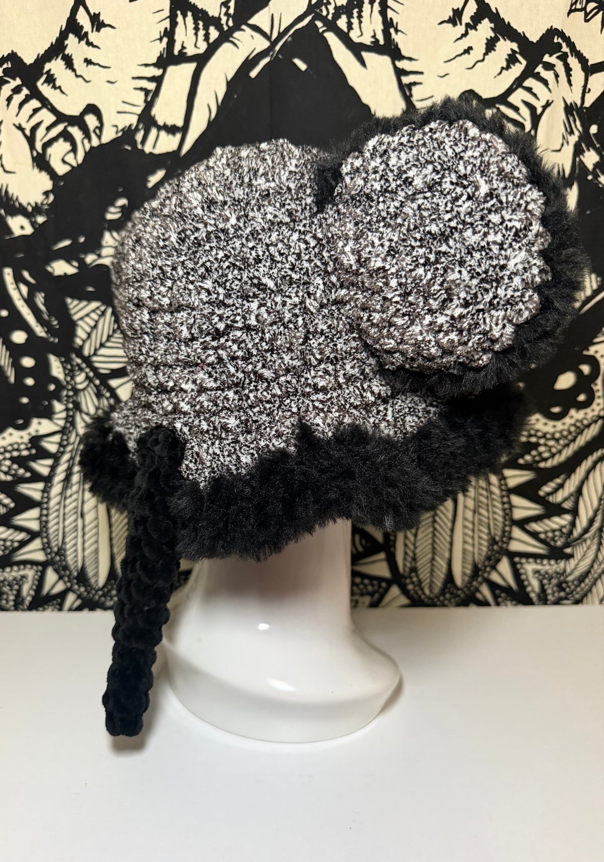 B/W Riddim Rat Hat (Larger Size)