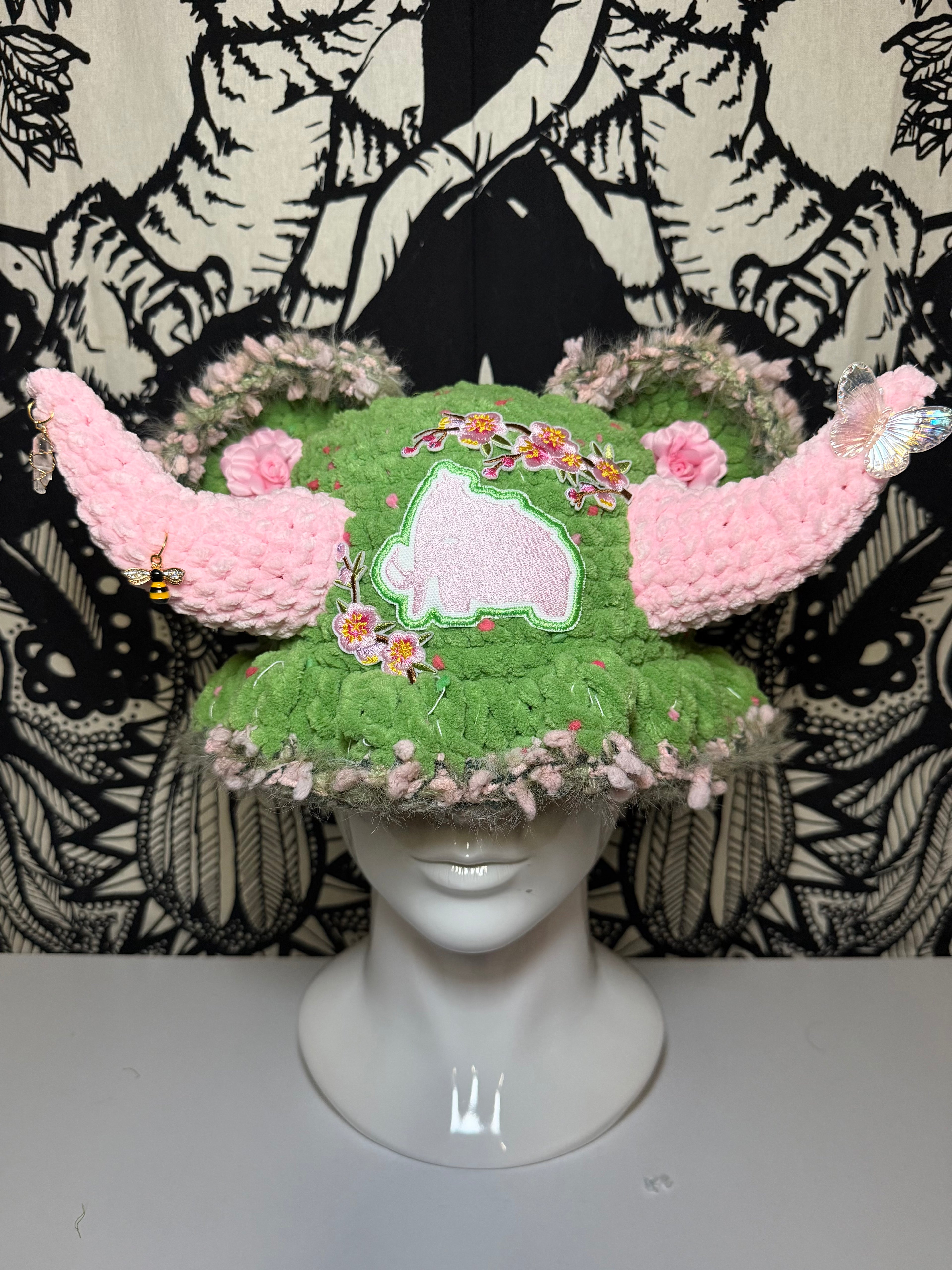Cherry Blossom Wooli Hat