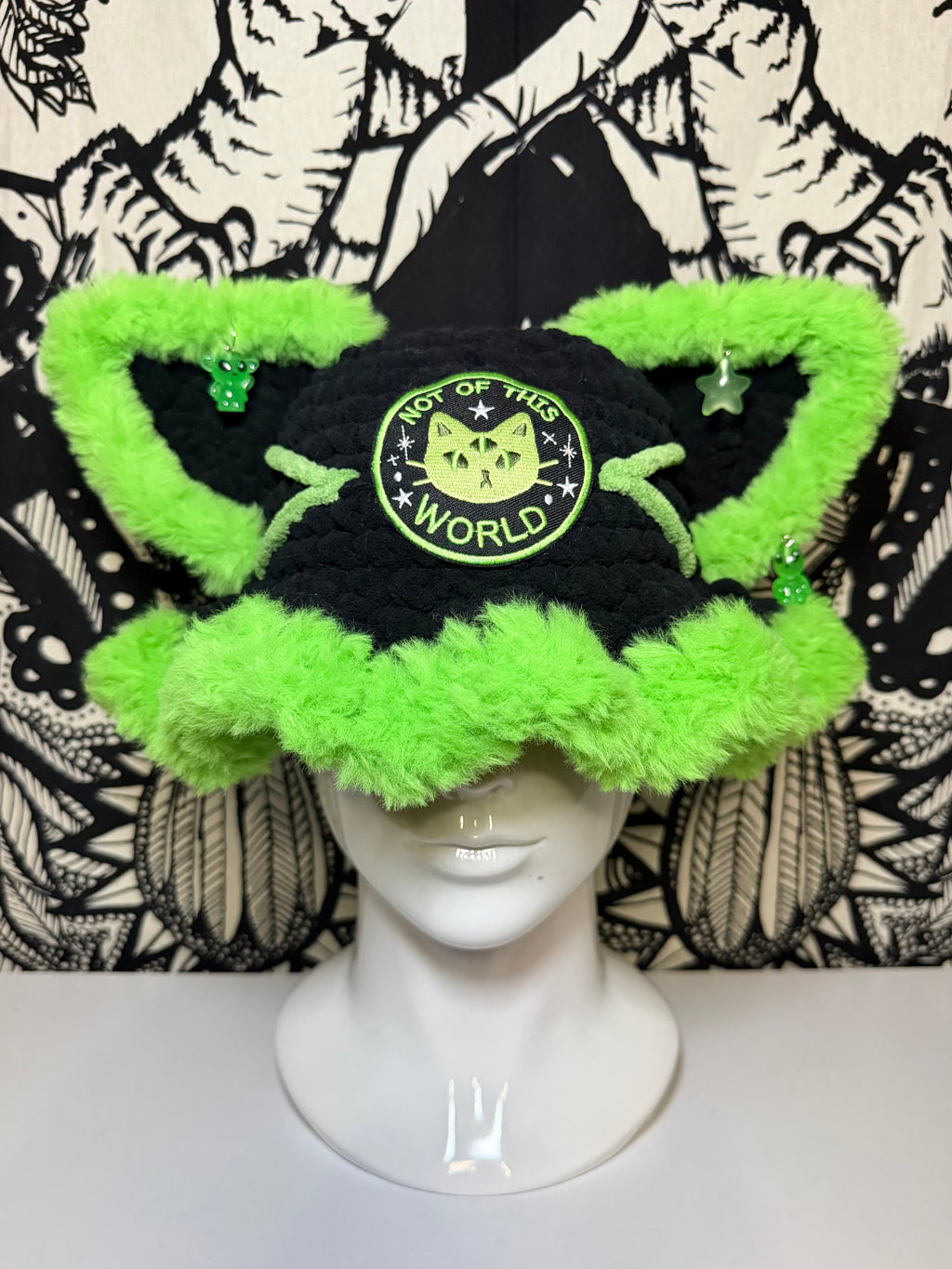 Alien Kitty Bucket Hat