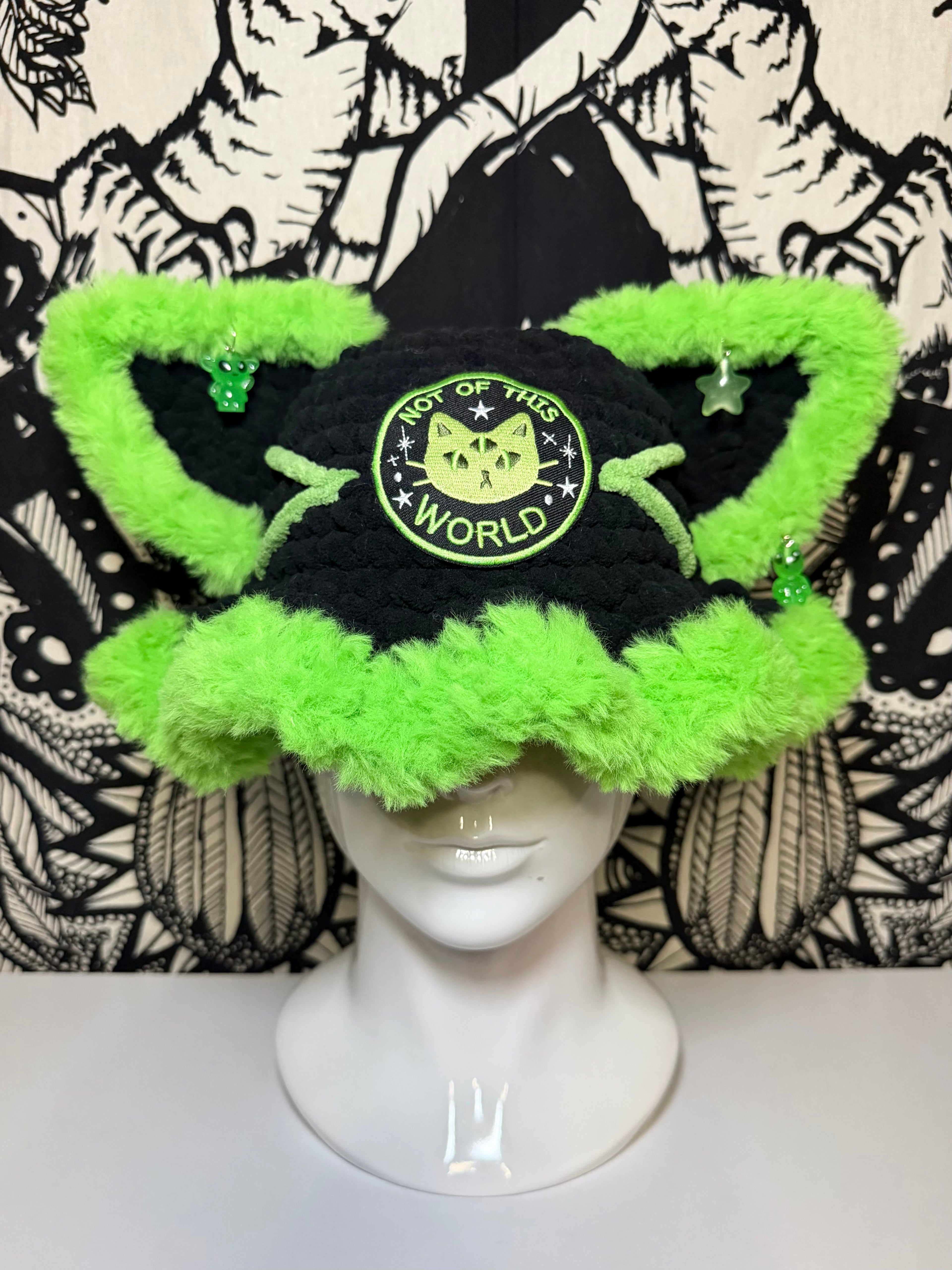Alien Kitty Bucket Hat