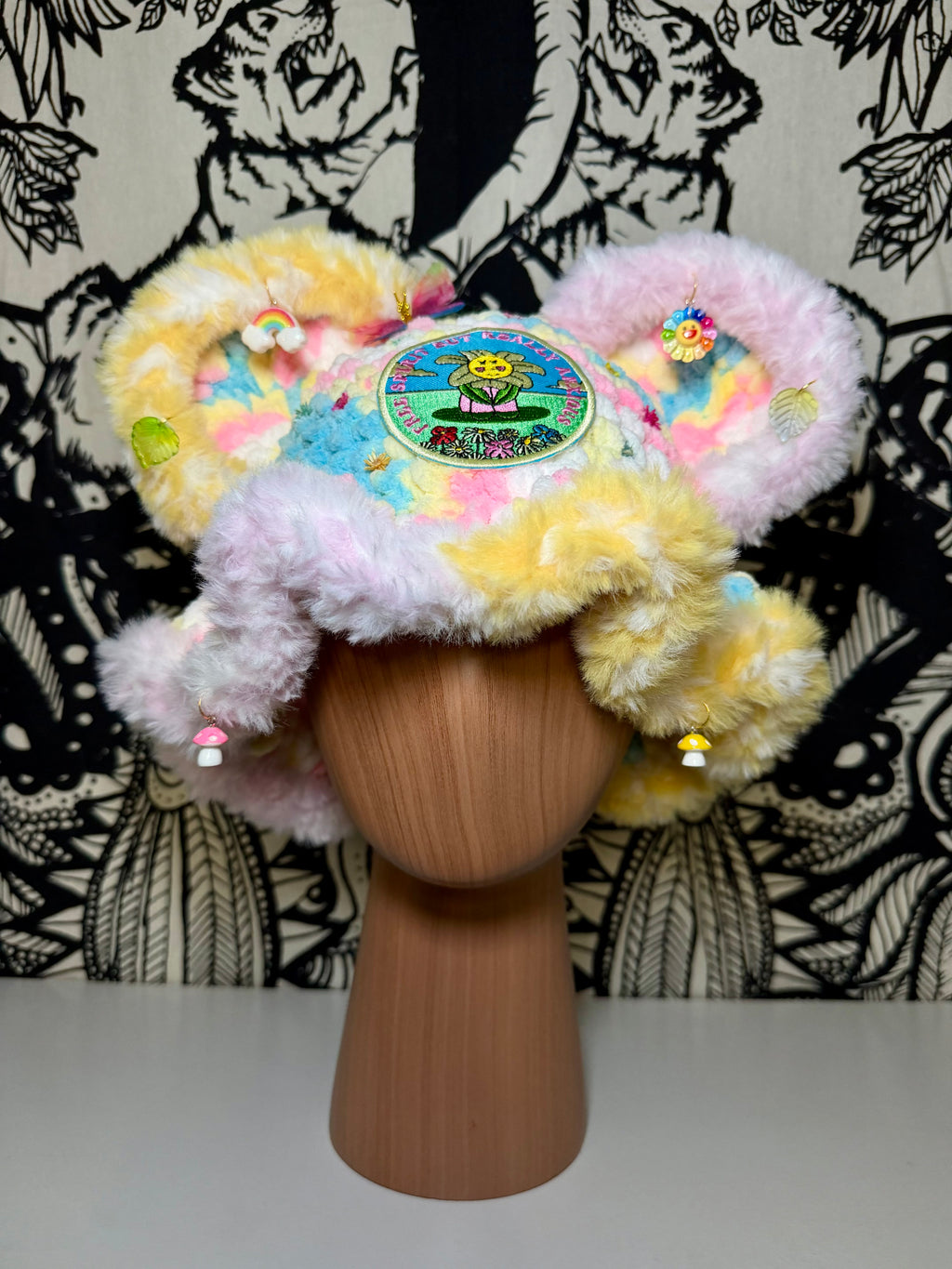 Flower Tie Dye Bucket Hat