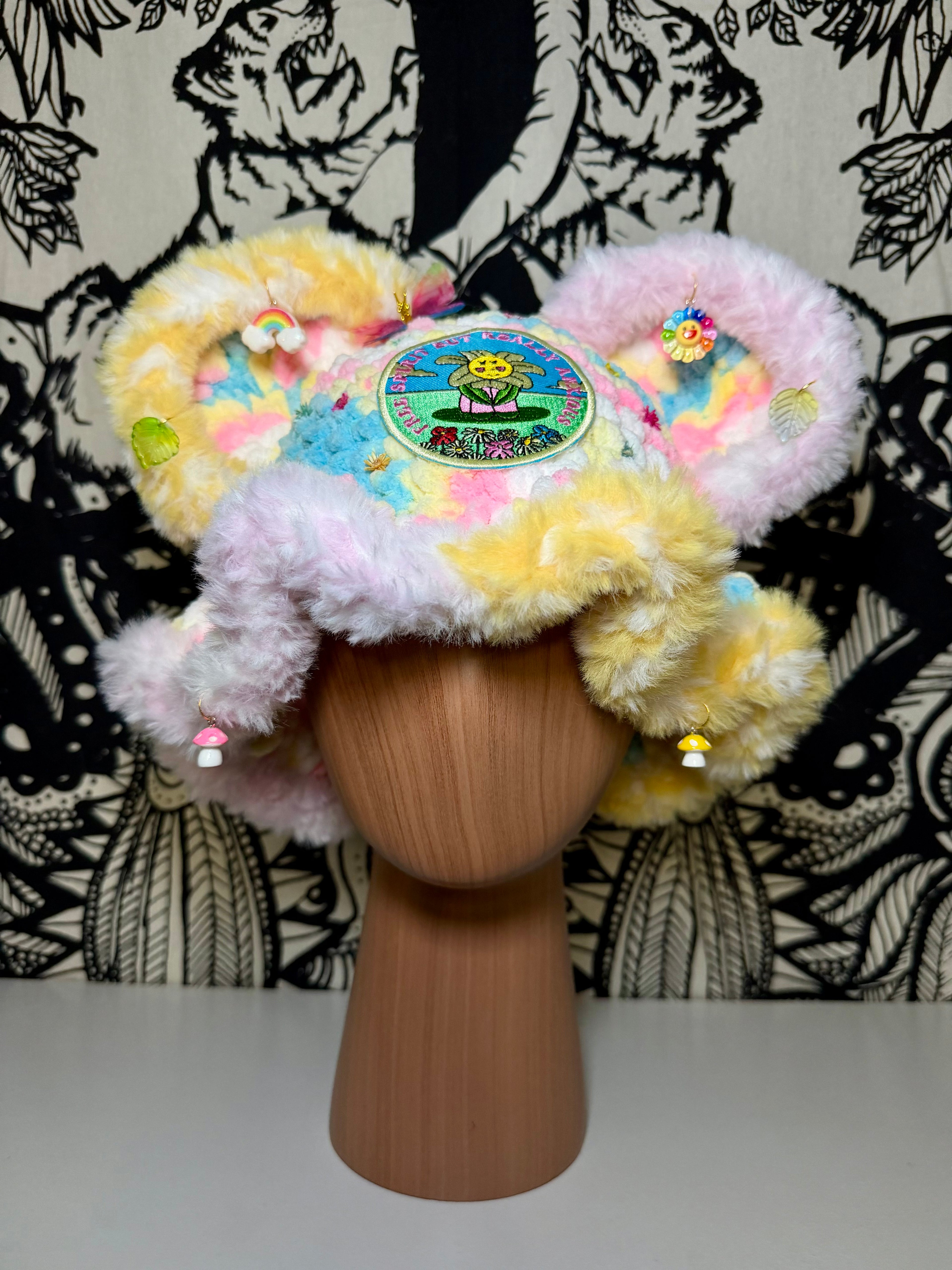 Flower Tie Dye Bucket Hat