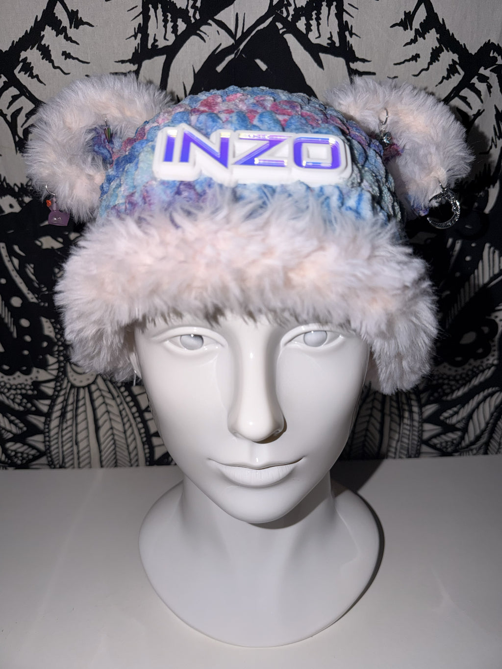 Inzo Beanie w/Pink Fur