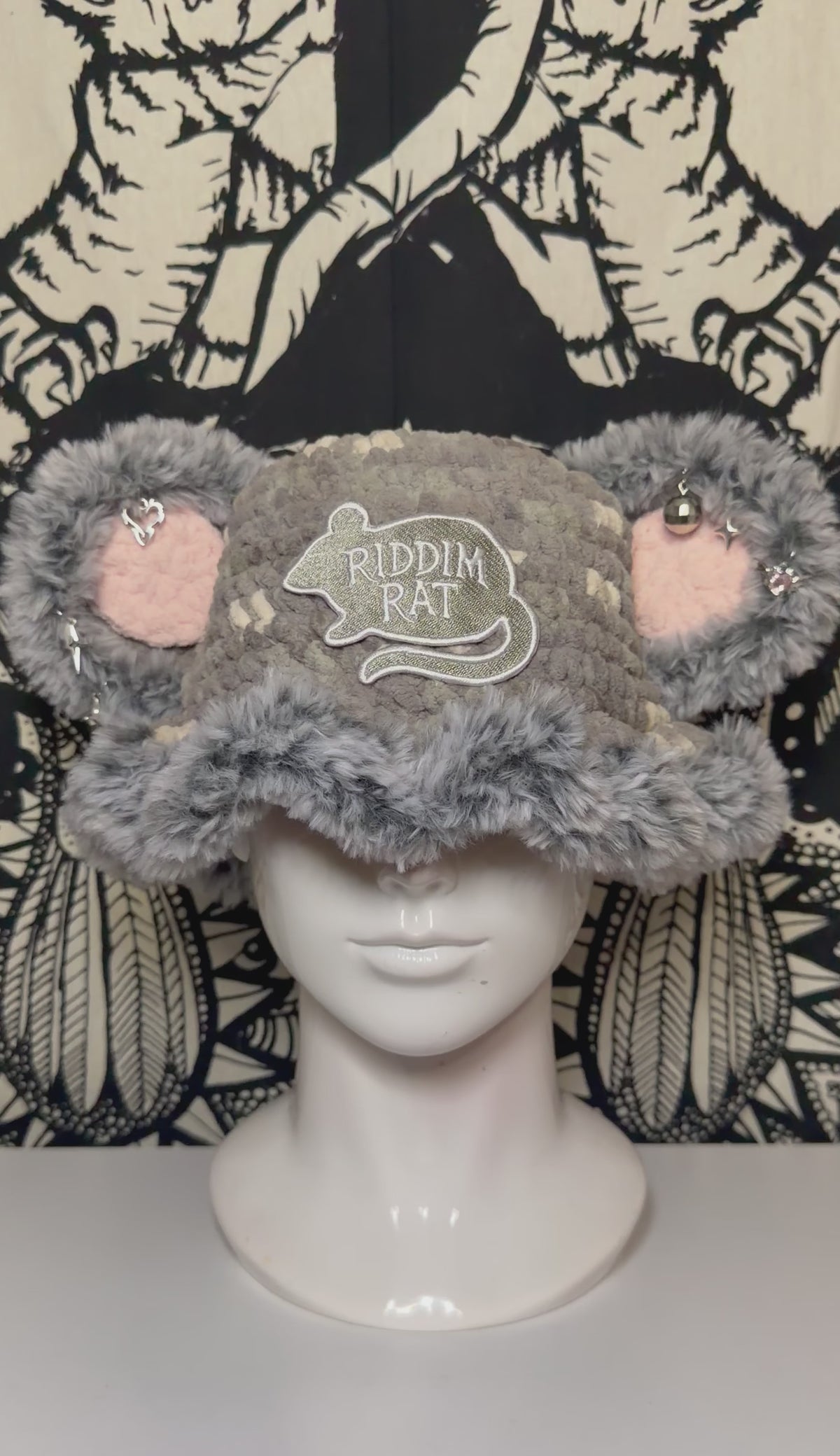 Grey Riddim Rat Hat