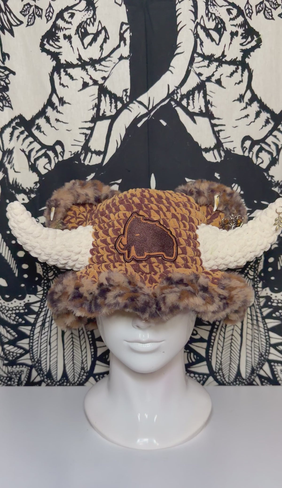 Animal Fur Wooli Hat