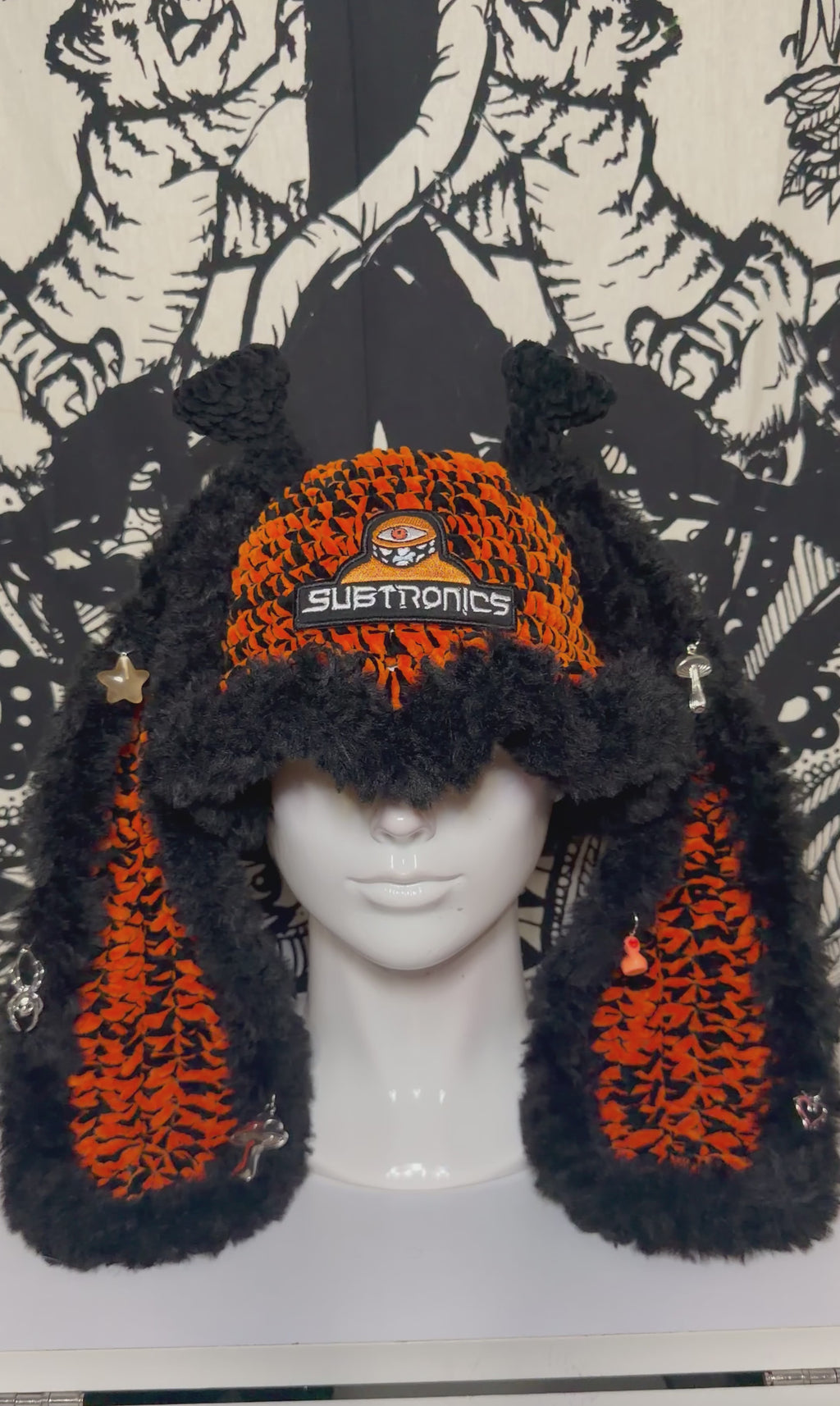 Cyclops Orange Bunny Hat