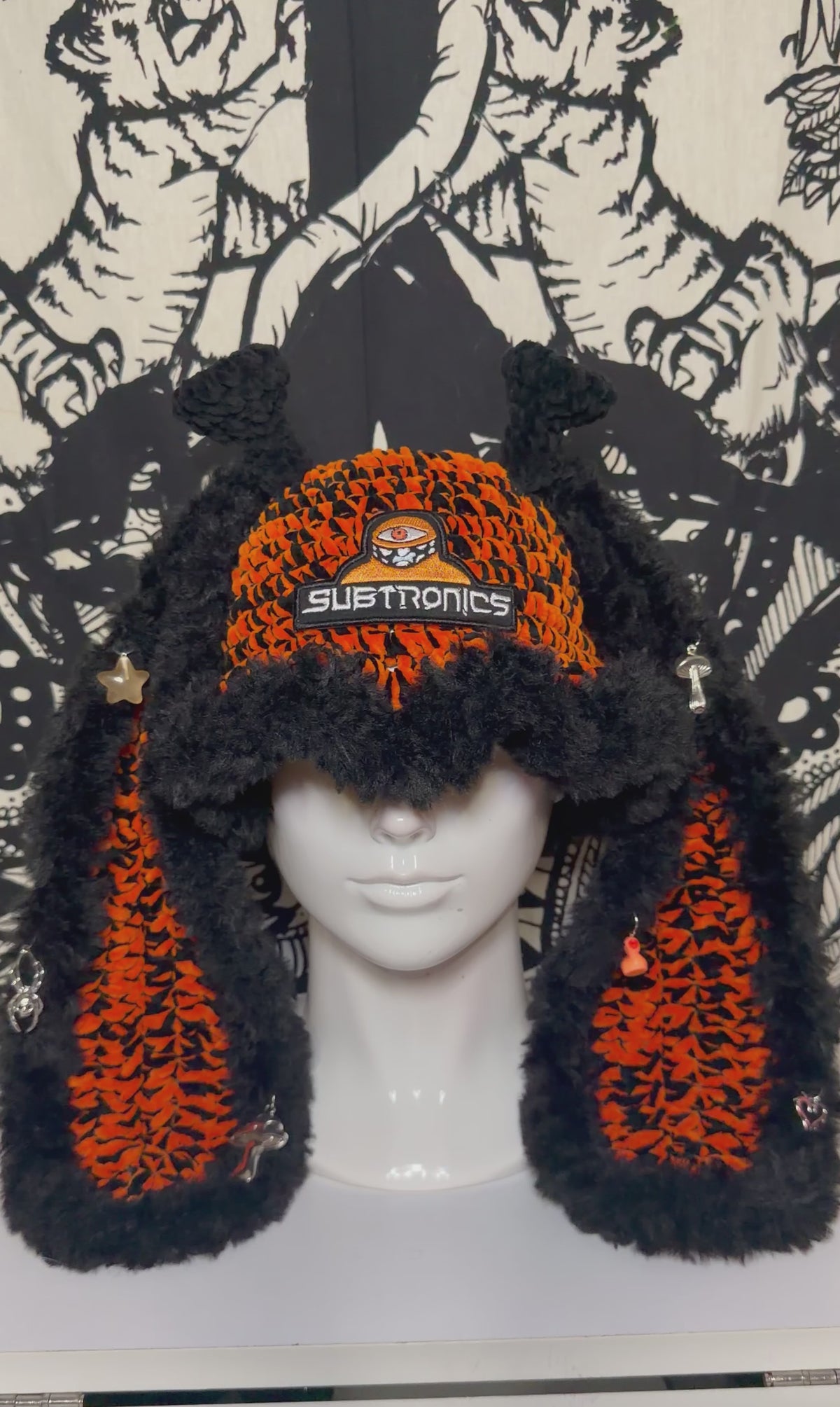 Cyclops Orange Bunny Hat