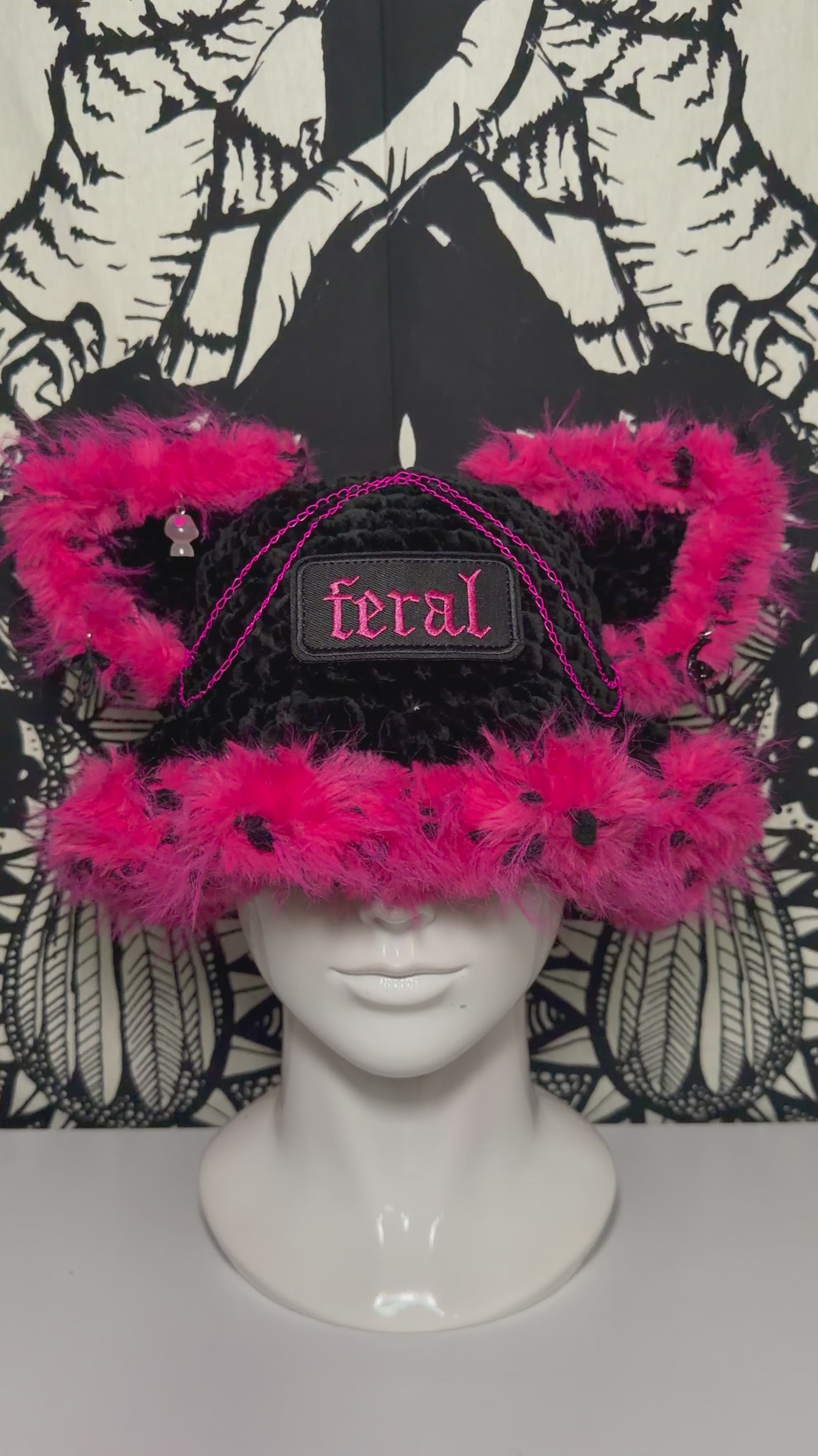 Hottie Pink Feral Hat