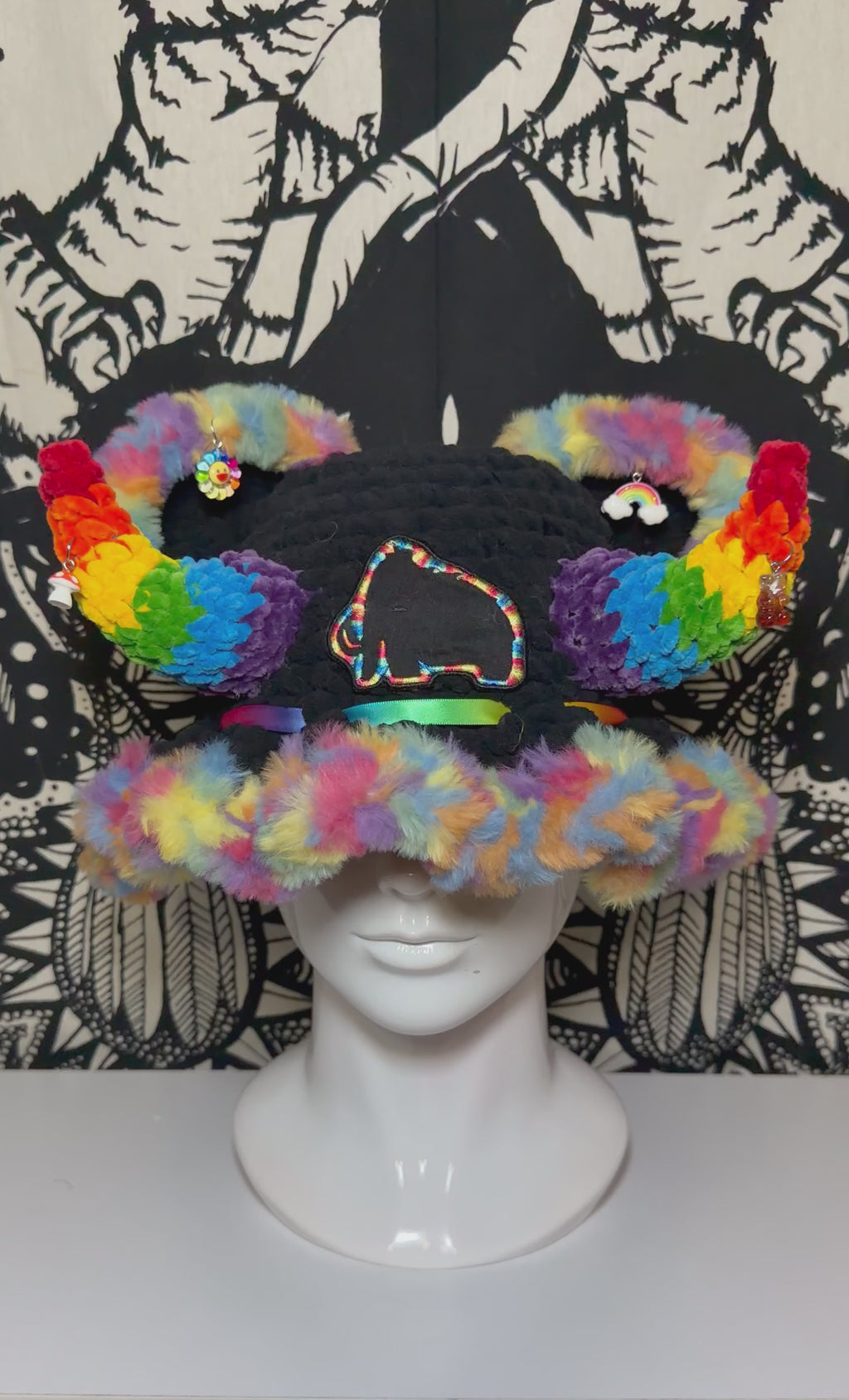 Rainbow Wooli Hat