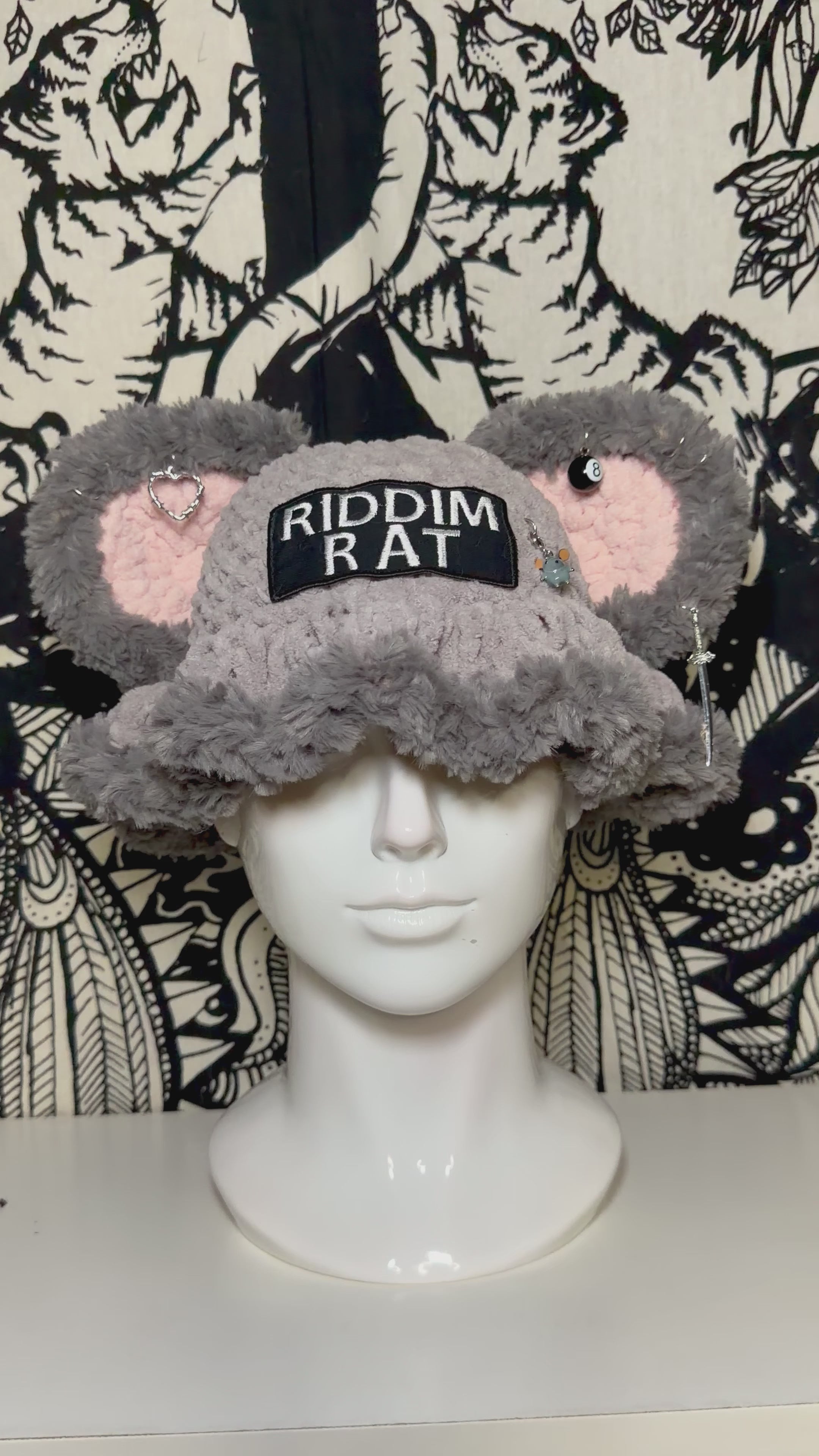 Riddim Rat Stash Ears Bucket Hat