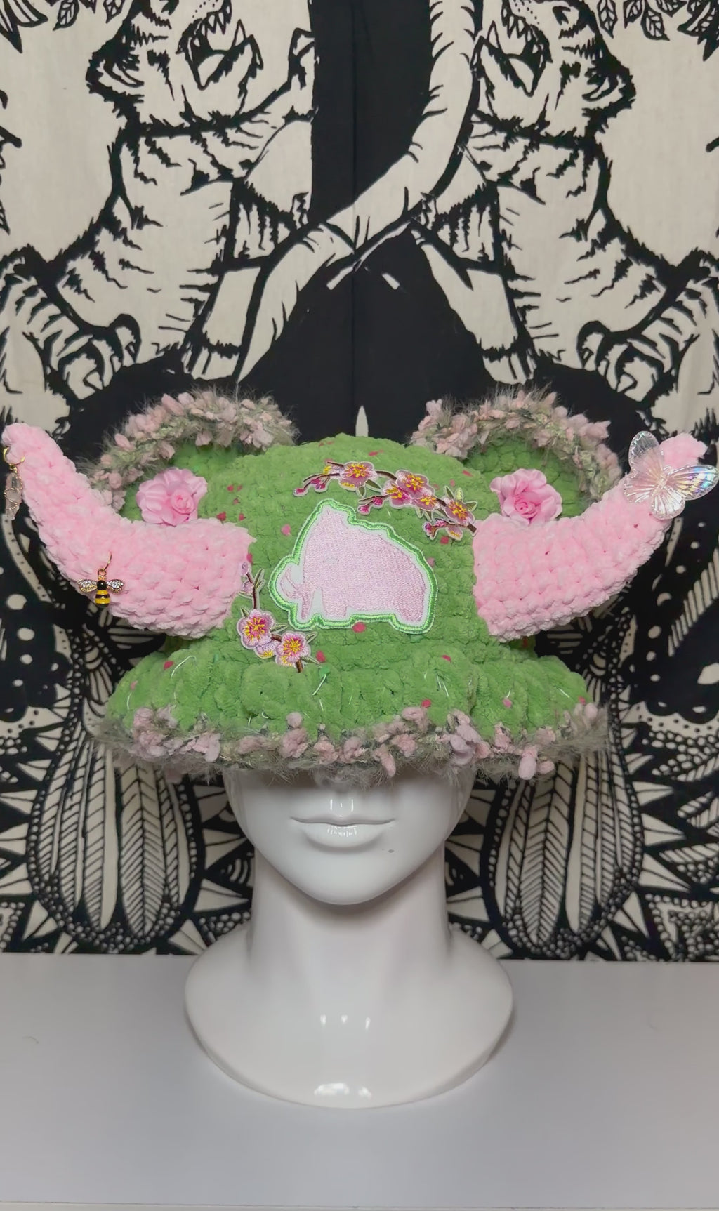 Cherry Blossom Wooli Hat