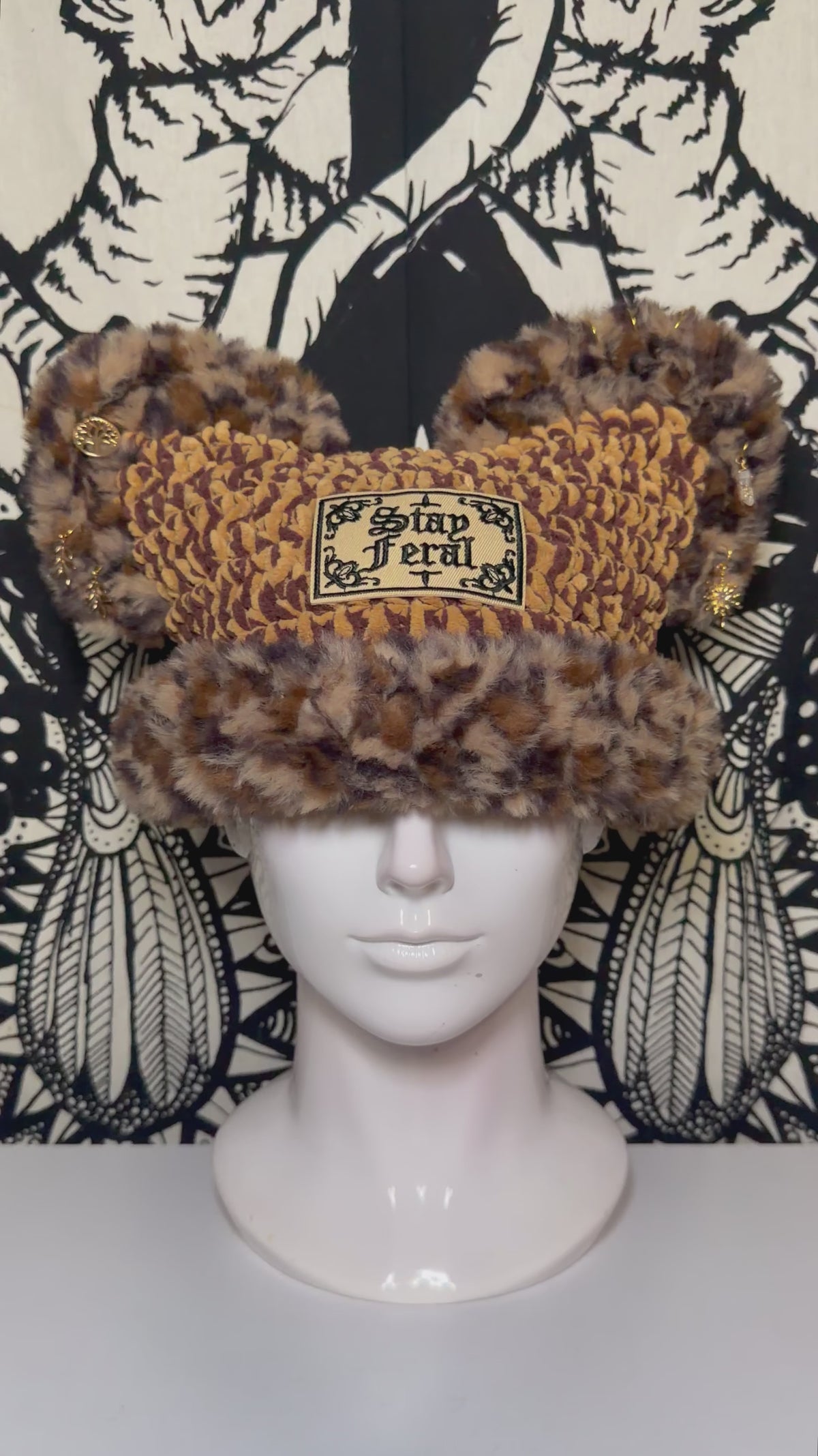 Stay Feral Cat Beanie
