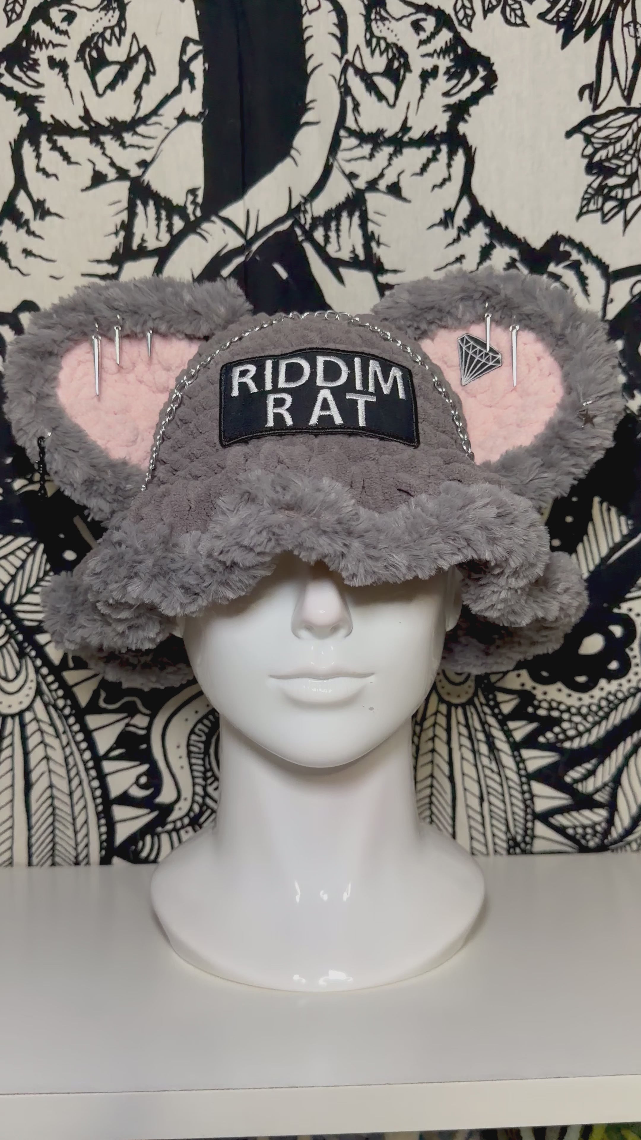 Riddim Rat Stash Ears Bucket Hat