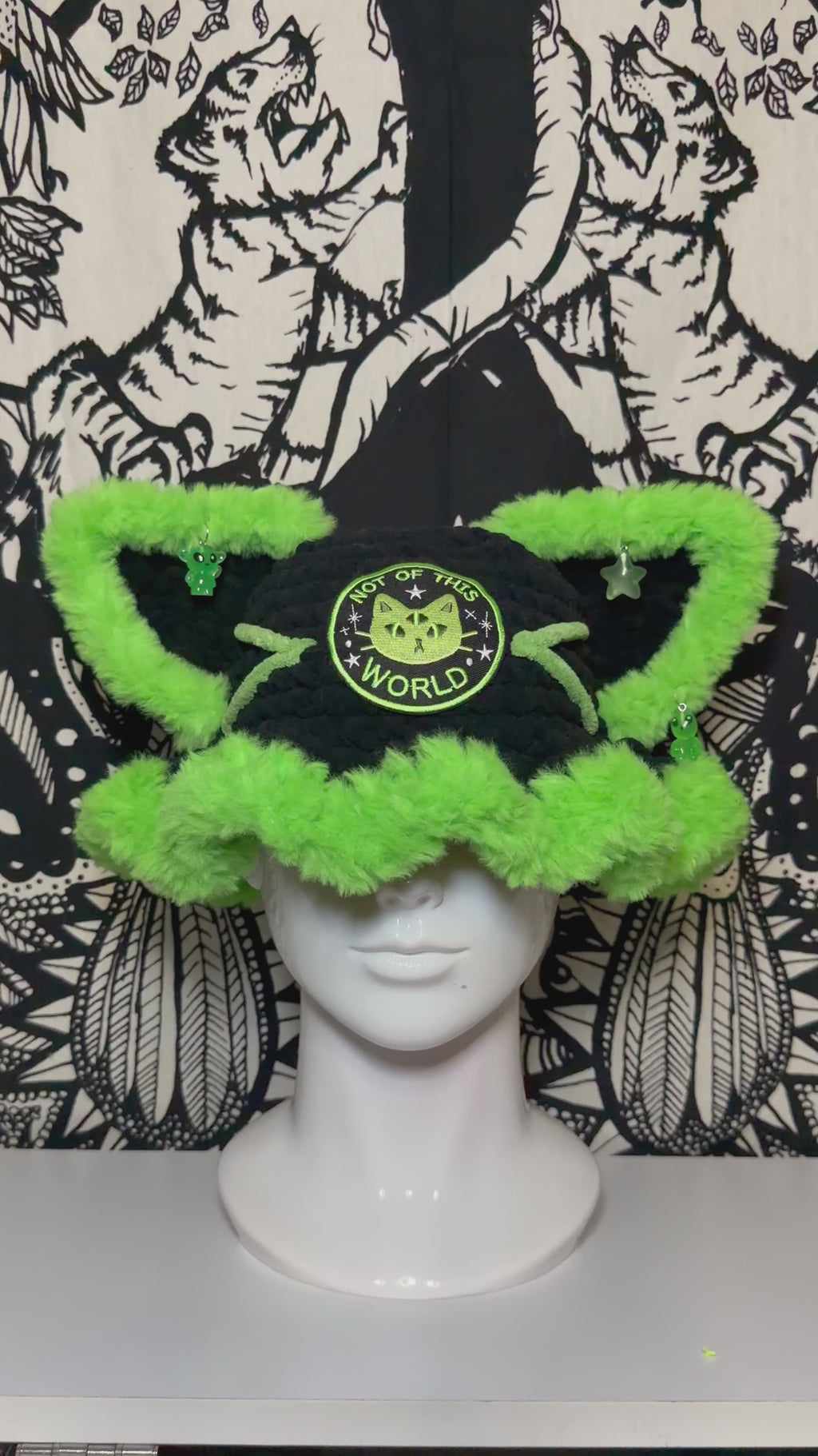 Alien Kitty Bucket Hat