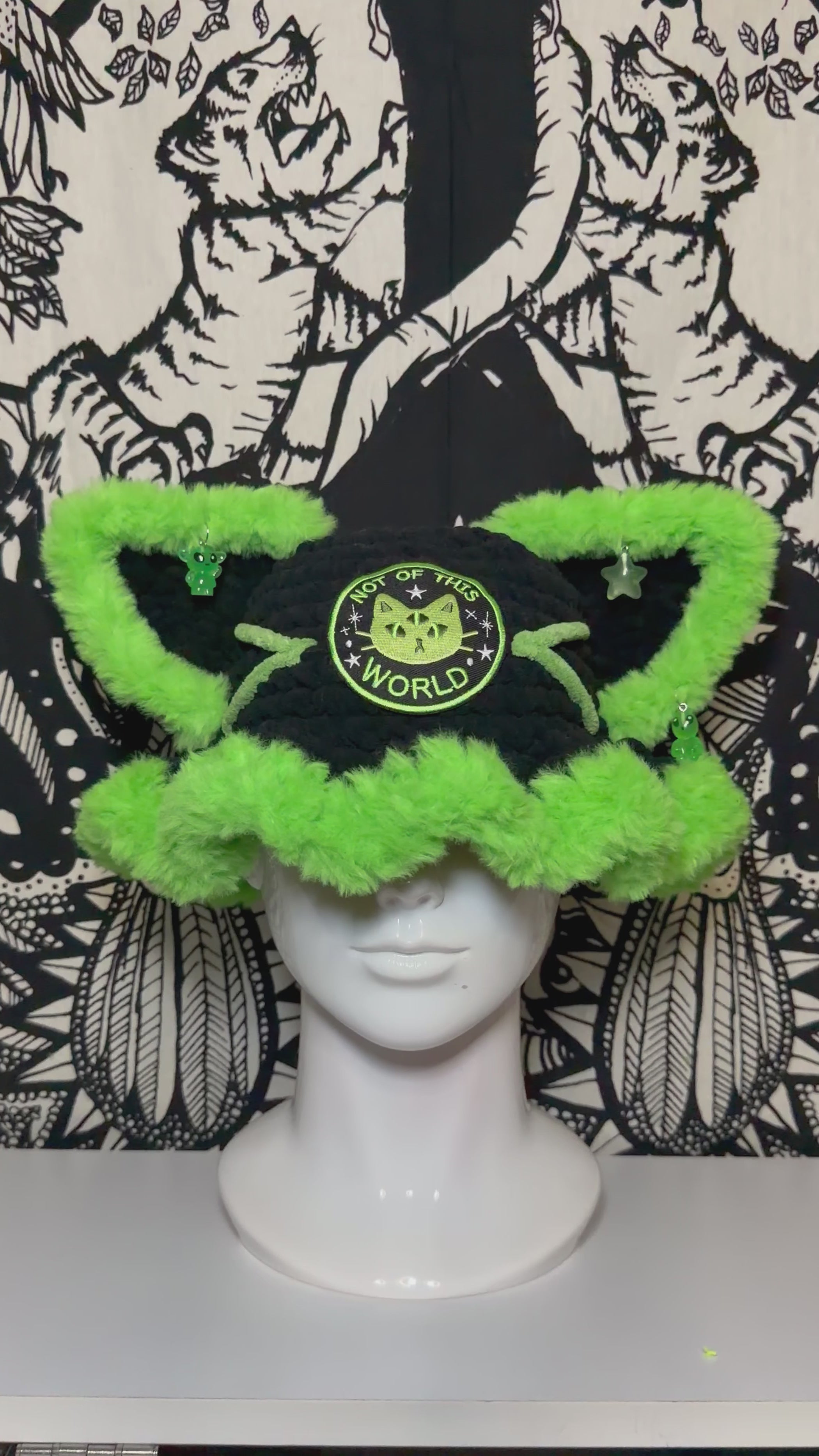 Alien Kitty Bucket Hat