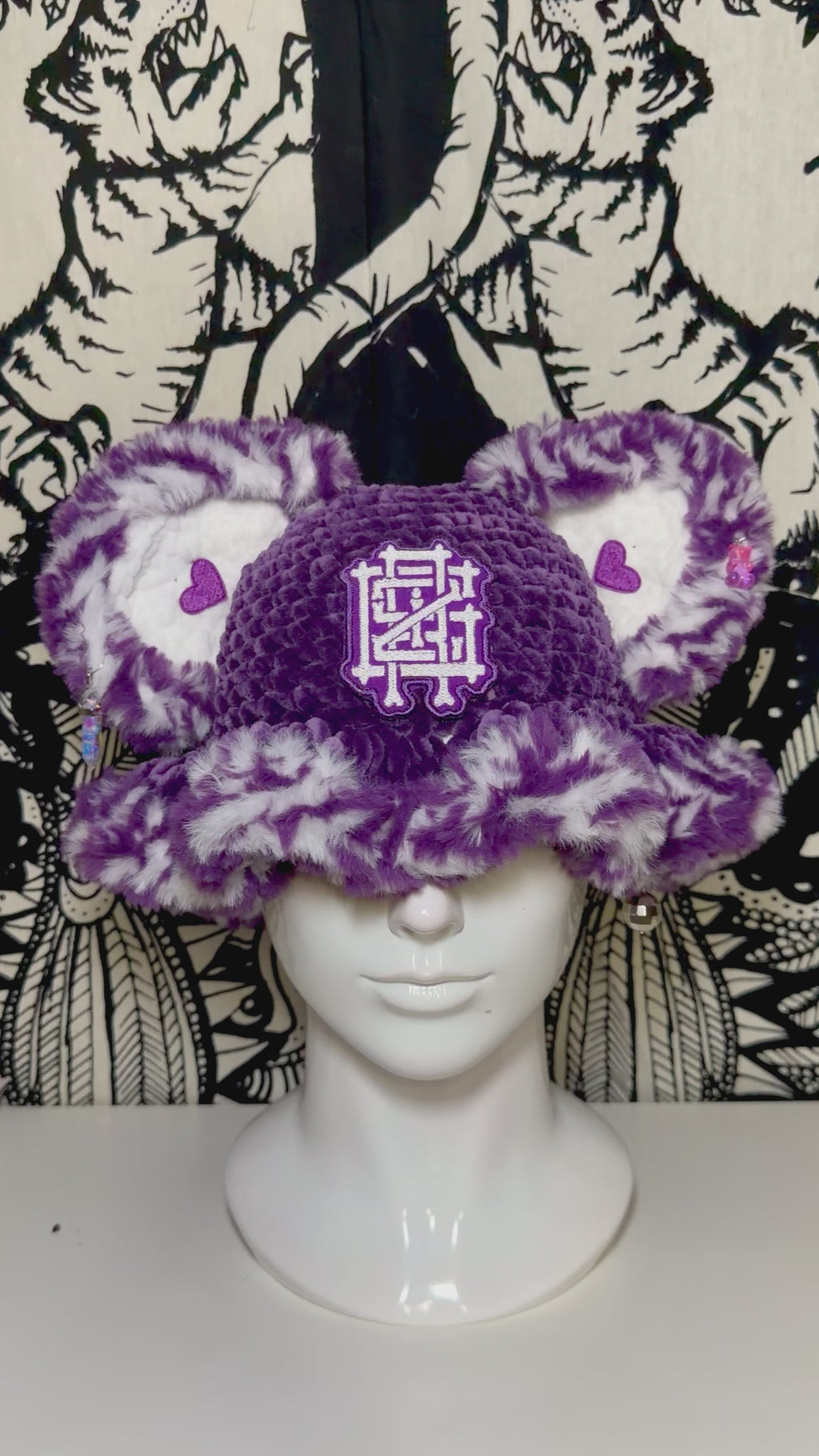 Griz Bear Stash Ears Bucket Hat