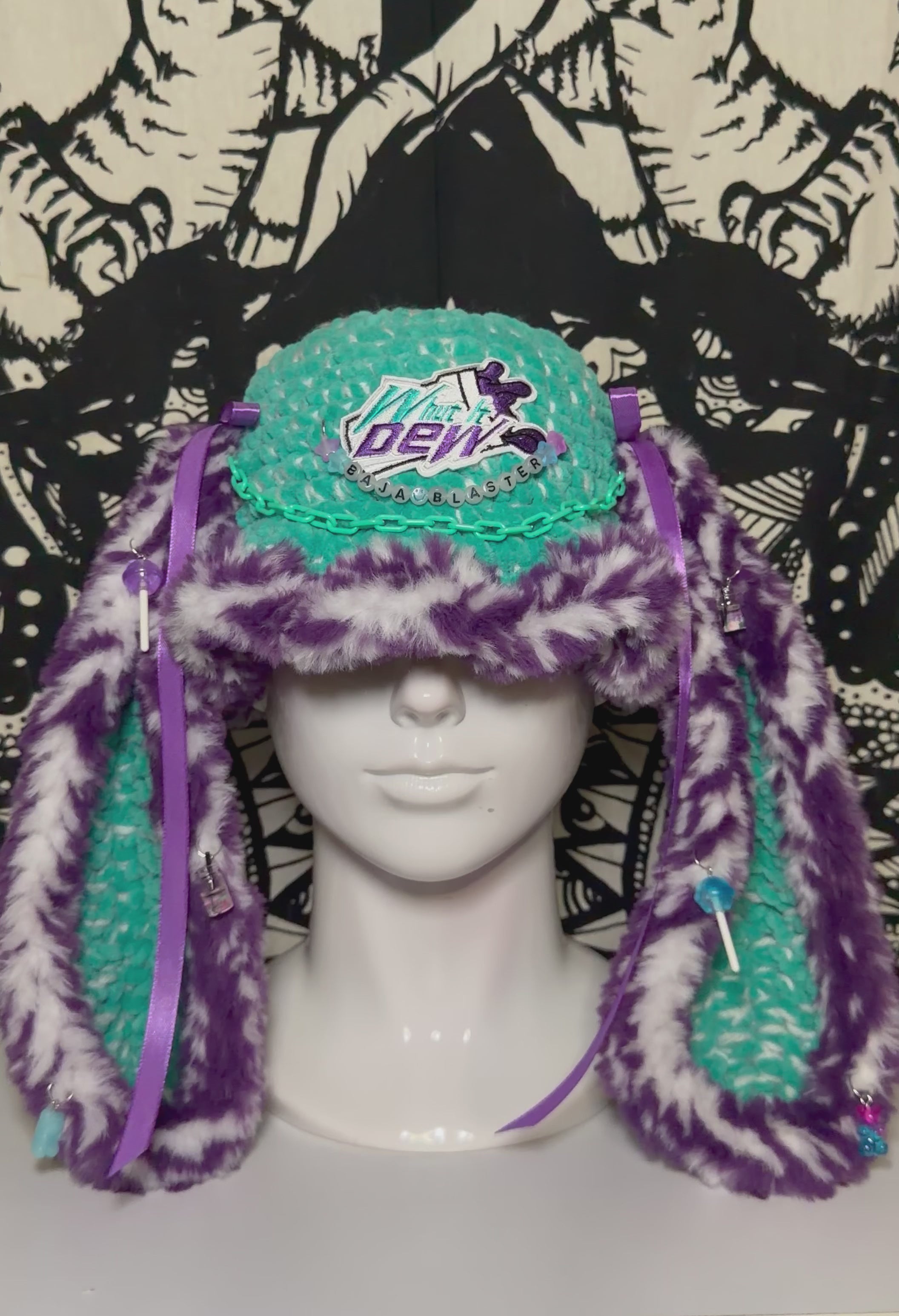 What It Dew Mtn Dew Bunny Hat