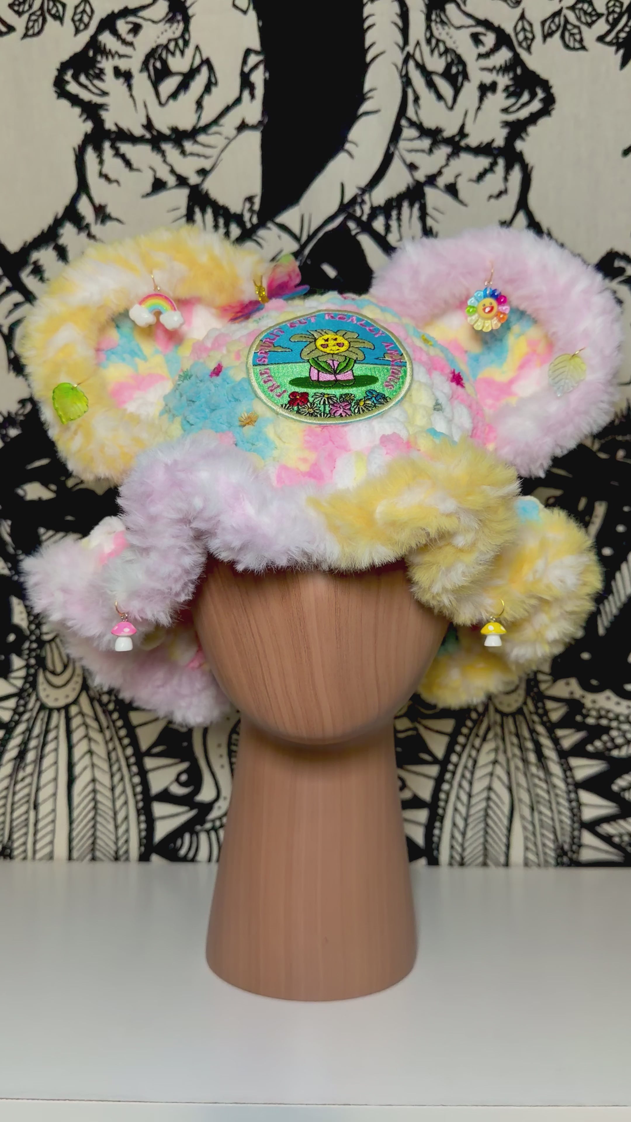 Flower Tie Dye Bucket Hat