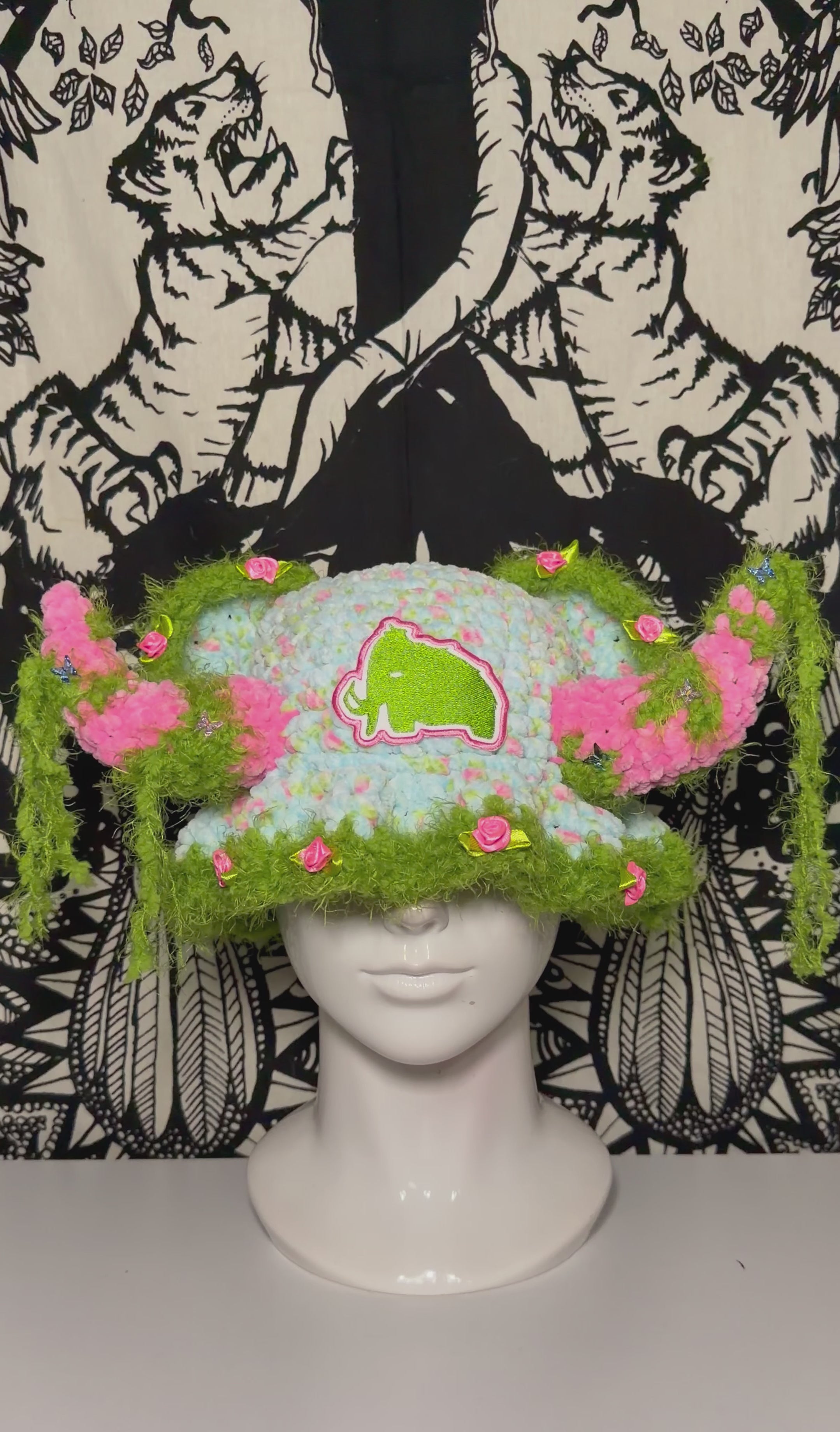 Floral Wooli Hat